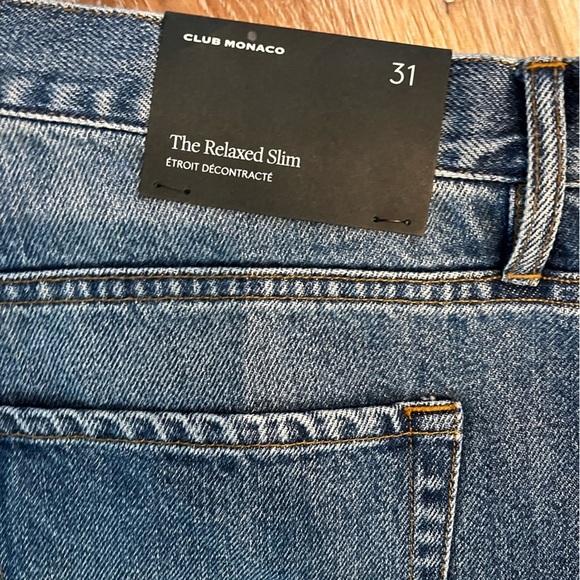 Nwt Club Monaco Ralph Lauren, Relaxed Slim Fit Jeans size 31 - Picture 9 of 15